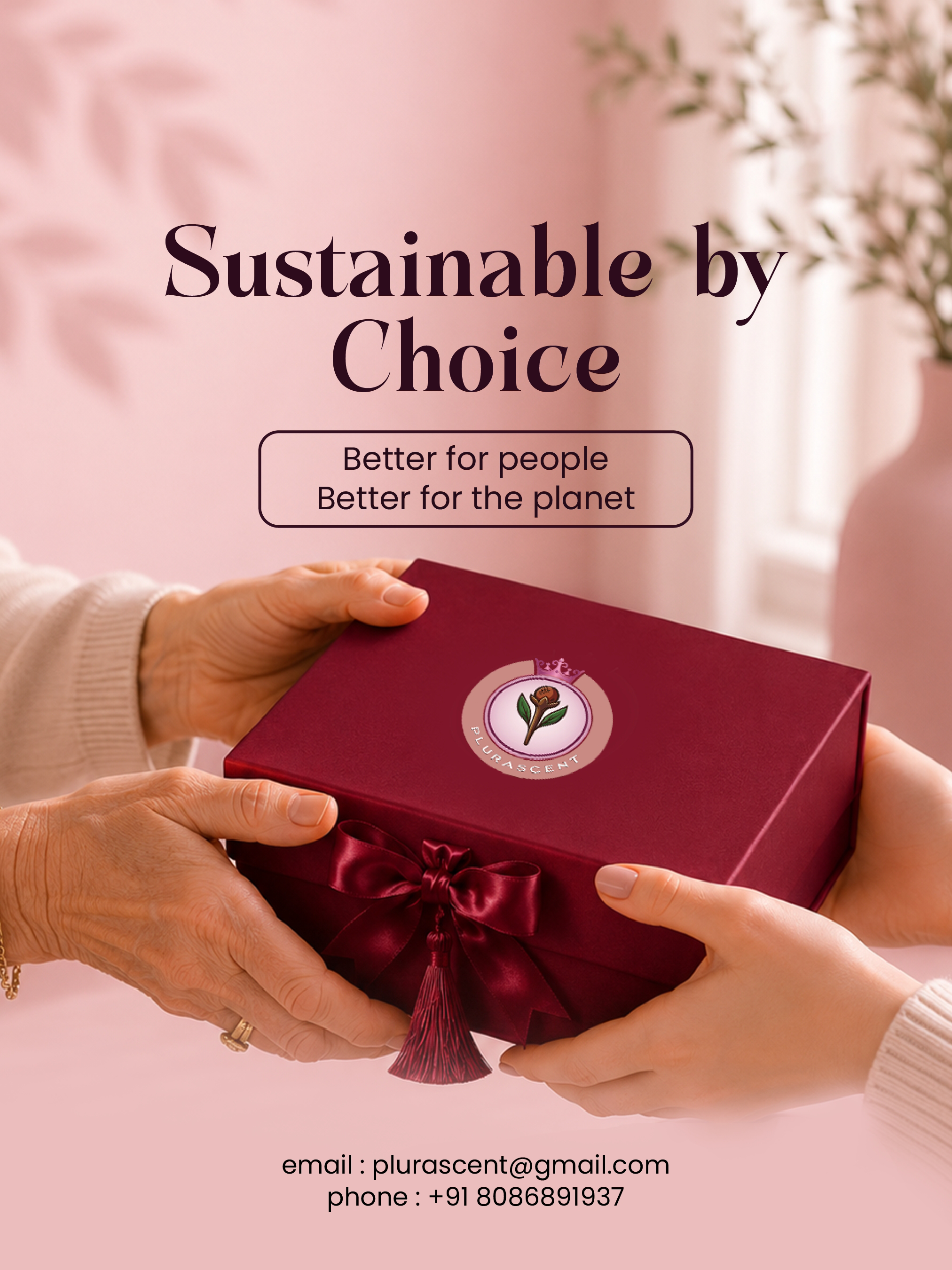 A curated Plurascent gift hamper