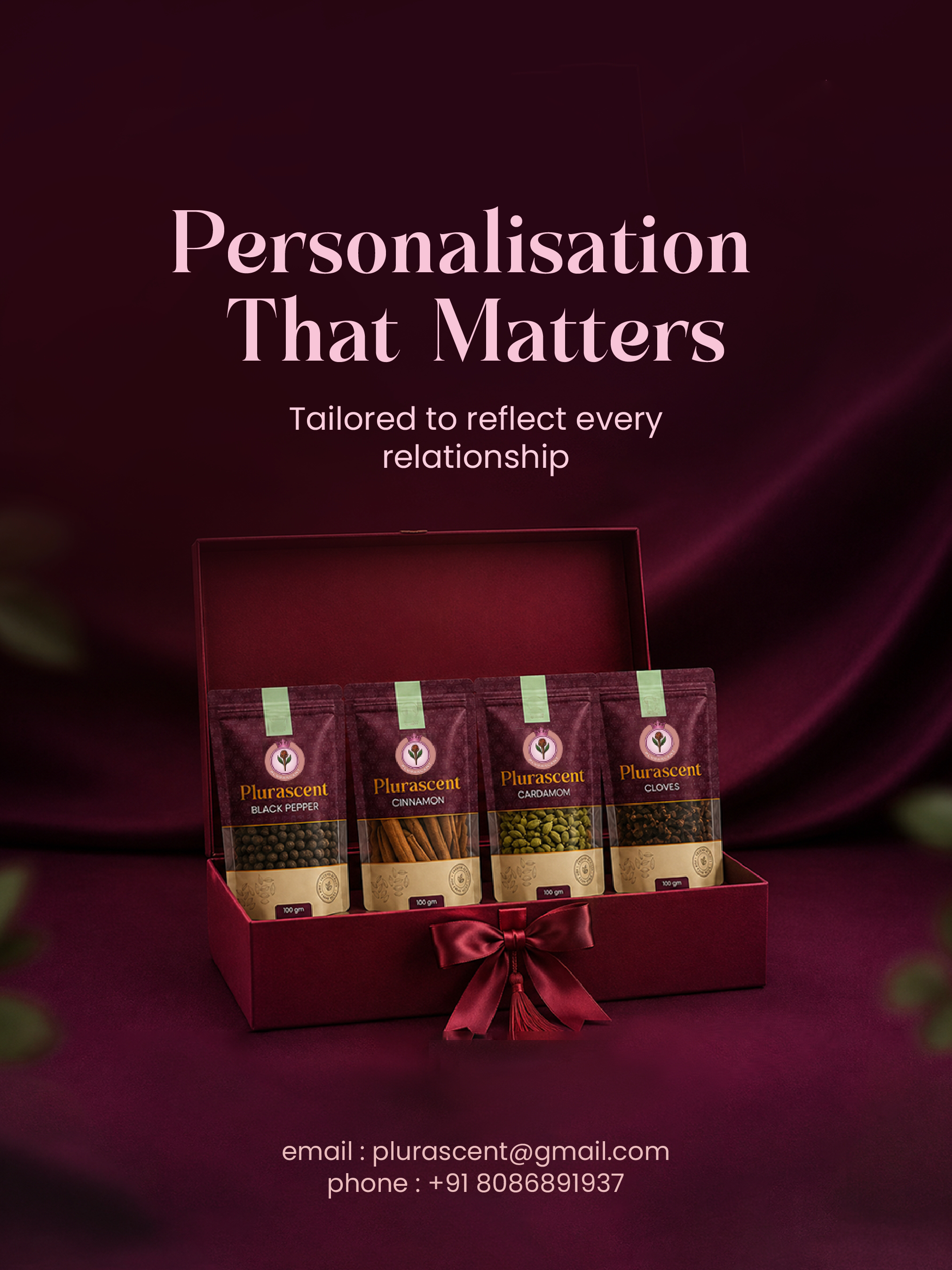Personalised Plurascent spice hamper